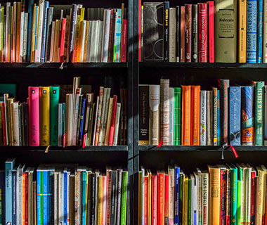 books on a shelf