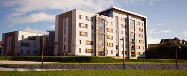 Mostly white accommodation building