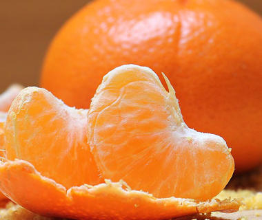 pieces of tangerine