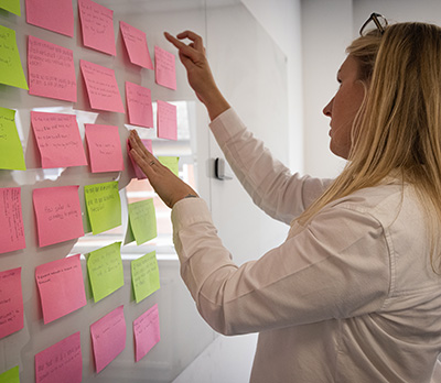 teaching post-its pathways ui card