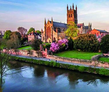 worcester cathedral by the river