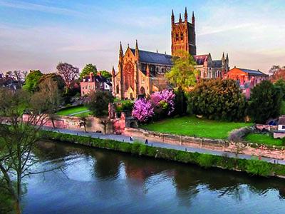 worcester cathedral by the river