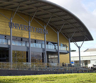university arena from the outside
